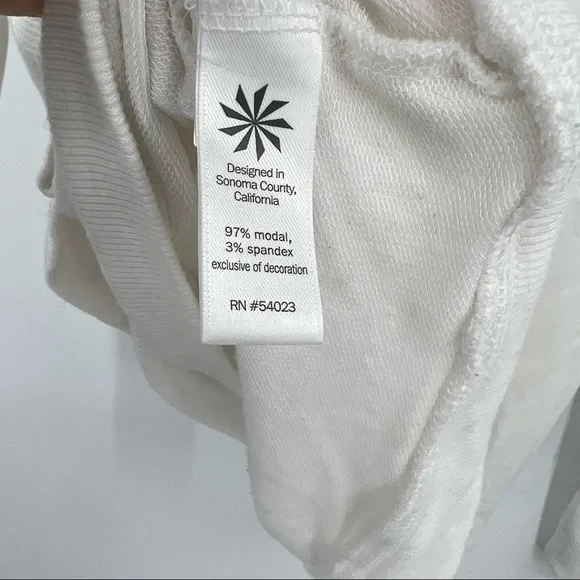 Athleta Modal White Long Sleeve Small - Picture 5 of 9